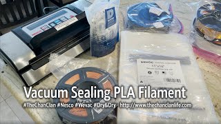 TechTalk Vacuum Sealing 3DPrinter PLA Filament for Storage [upl. by Iphigeniah]