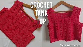 Crochet Tank Top  Crochet Tutorial [upl. by Moyra]