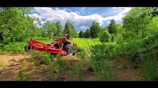 Massey 1735m amp Woods Brushbull BB60X massey1735m brushhog [upl. by Panthea111]