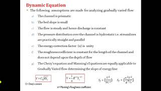 Non Uniform FlowGradually Varied Flow [upl. by Anaid446]