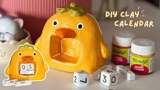 🐥❤️DIY Clay Calendar Tutorial  StepbyStep Guide [upl. by Nivak]