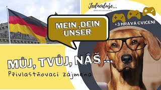 MŮJ TVŮJ NÁŠ  přivlastňovací zájmena v němčině  3 HRY [upl. by Charters]