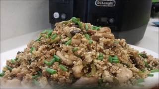 CAULIFLOWER FRIED RICE AIR FRYER [upl. by Yelbmik208]