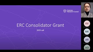 ERC Consolidator Grant  2023 call  webinar on 12102022 [upl. by Bosson]