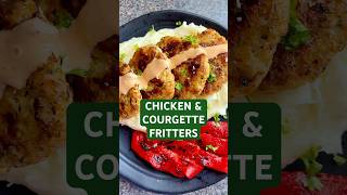 Chicken amp courgette fritters chickenrecipe easydinnerrecipe dinnerideas food cookingvideo [upl. by Krucik392]