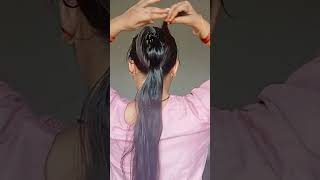 Claw Clip Bun Hairstyle For Oily hair youtube shorts [upl. by Ydnil]