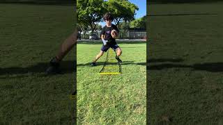 Ladder Drills for Running Backs [upl. by Carrissa107]