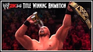 WWE 2K14  BEER BASH Stone Cold Steve Austin Title Winning Animation [upl. by Earlene]