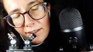 ASMR Wet Mouth Sounds Tascam vs Blue Yeti Part 2 [upl. by Enirhtak]