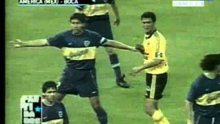 Copa Libertadores 2000 Semifinal Vuelta  América de MX 4  Boca 5 Resumen Completo [upl. by Xilef]