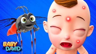 Buzz Buzz Mosquito Song  More Nursery Rhymes amp Kids Songs  Baby David [upl. by Laved]