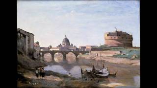 Camille Corot quotThe Castel SantAngelo Romequot c 183540 [upl. by Aube565]