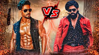 Tiger Shroff Vs Yash KGF Chapter 2 Tiger Shroff New Movie Body Gym Diet Workout Comparing [upl. by Aires]