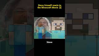 Steve Himself Reacts to the Minecraft Movie Trailer minecraft shorts animation [upl. by Anayik]