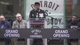 Detroit vs Everybody reopens in Downtown Detroit [upl. by Noinatrad]