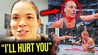 AMANDA NUNES REACTS TO KAYLA HARRISON VS HOLLY HOLM FIGHT HIGHLIGHTS UFC 300 [upl. by Rahm]