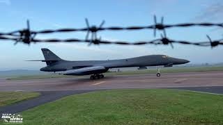 B1B Departure RAF Fairford [upl. by Afatsum263]