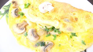 Omelette aux champignons Easy and quick Mushroom Omelette [upl. by Aidam]