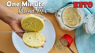 One Minute Keto Microwave Bread [upl. by Noynek]