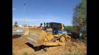 Caterpillar D6T XW  Guintoli  Autoroute A36 Part 1 [upl. by Ariaec164]