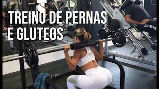 TREINO DE PERNAS E GLÚTEOS NA ACADEMIA [upl. by Victorine901]