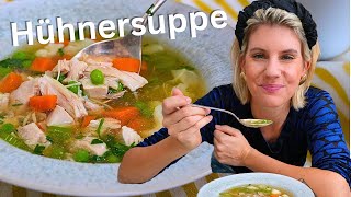 Hühnersuppe  gegen Erkältung gesund amp lecker  Felicitas Then [upl. by Rehpotsrik]