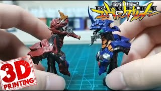 3D printing Miniature EVA bust Beast Transformation Unit 1 and 2 [upl. by Gaynor]