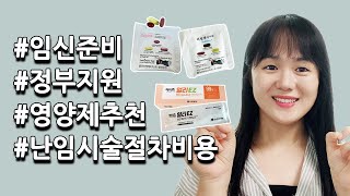 임신준비ㅣ영양제추천ㅣ정부지원ㅣ난임 시술 절차 및 비용 정리 [upl. by Anwahsal]