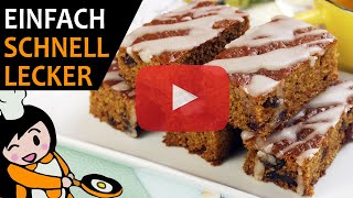 Leckerer Karottenkuchen  Rezept Videos [upl. by Yblek]