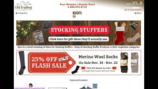 Merino Wool Socks Sale and Stocking Stuffer Gift Ideas at Old Trading Post westernwear [upl. by Everest]