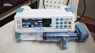 syringe pump  infusion pump  MACFLAV syringe pump Working  Critical Care Devices [upl. by Franzoni194]