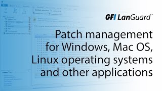 GFI LanGuard  Patch management for Windows Mac OS Linux operating systems and other applications [upl. by Ebonee120]