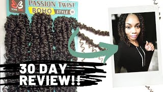 ‼️REVIEW‼️👀 Bobbi Boss 💥 PASSION TWISTS BoHo Style❤️ CROCHET HAIR [upl. by Torey]