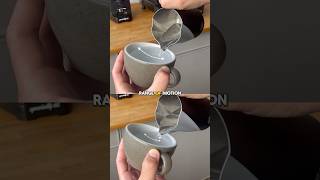 Subscribe for daily Latte Art Tutorials 🙌 Slow vs Fast Heart Techniques 🤝 latteart [upl. by Derry761]