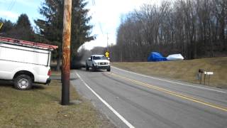 Joe Battistas 64 Powerstroke New compound set up burnout [upl. by Ellsworth]