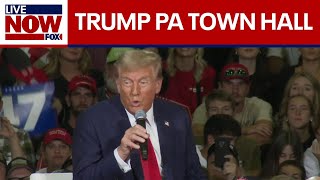 FULL EVENT Trump holds town hall in Pennsylvania  LiveNOW from FOX [upl. by Atekal]