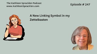 A New Linking Symbol in my Zettelkasten [upl. by Pavior]