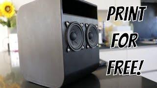 3D Printed Bluetooth Speaker Print for Free [upl. by Atiluj]