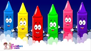 Crayons Color Song  Nursery Rhymes For Kids  Learn Colors [upl. by Solohcin924]