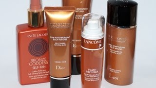 REVIEW  Autobronzants Dove Dior Estée Lauder amp Lancôme [upl. by Aeniah356]