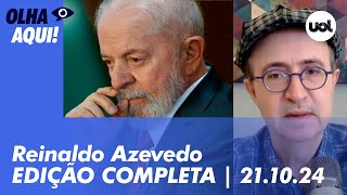 Reinaldo Azevedo ao vivo Lula repousa após acidente Venezuela e Brics Moraes x Bolsonaro [upl. by Hakceber]