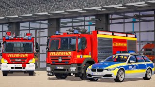 Emergency Call 112  Göttingen Police and Firefighter First on Duty 4K [upl. by Anirbed]