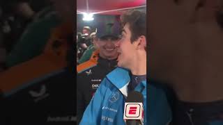 COLAPINTO Y LANDO NORRIS COMPINCHES colapinto f1 norris lasvegasgp [upl. by Eecrad]