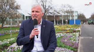 Oberbürgermeister Andreas Bausewein im egapark [upl. by Losiram]