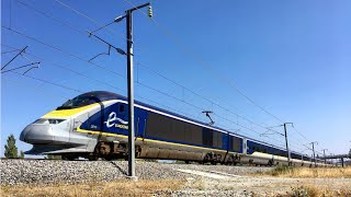 High speed Train  TGV Eurostar OUIGO Thalys in France [upl. by Petr223]