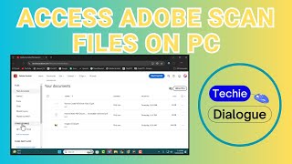 How To Access Adobe Scan Files On PC [upl. by Arolf]