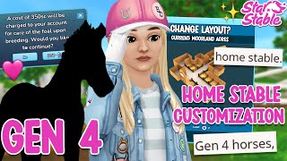 GEN 4 HORSES HOME STABLE CUSTOMIZATION BREEDING amp MORE 😱 [upl. by Locklin185]