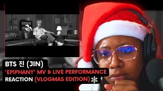 I ALMSOT CRIED BTS 진 Jin Epiphany MV amp Live performance REACTION  Chrshy Reacts [upl. by Bekki]