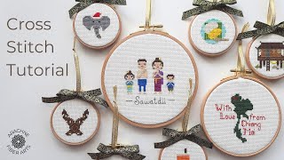 Cross Stitch Tutorial  Thai Ornament Collection [upl. by Eilyw82]