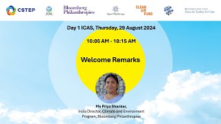 ICASCAMSNet 2024  29 Aug  Welcome remarks [upl. by Jamin778]